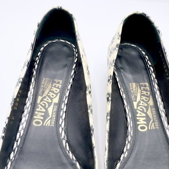 Salvatore Ferragamo Snakeskin Patterned Heels - Picture 4 of 9